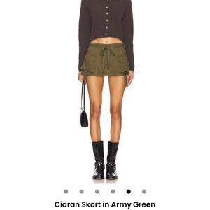superdown Army Green Skort